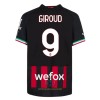 Maglia ufficiale AC Milan Giroud 9 Casa 2022-23 per Uomo